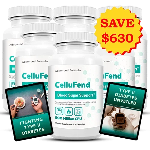 CelluFend 6 Bottles package